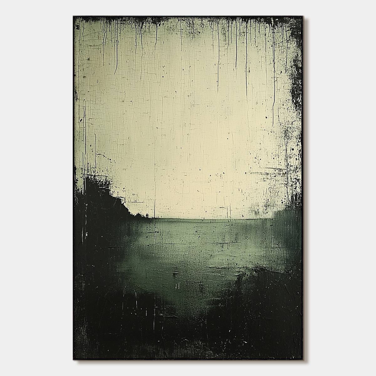 Industrial Style Distressed Wall Art | Rustic Abstract Canvas #AA 326