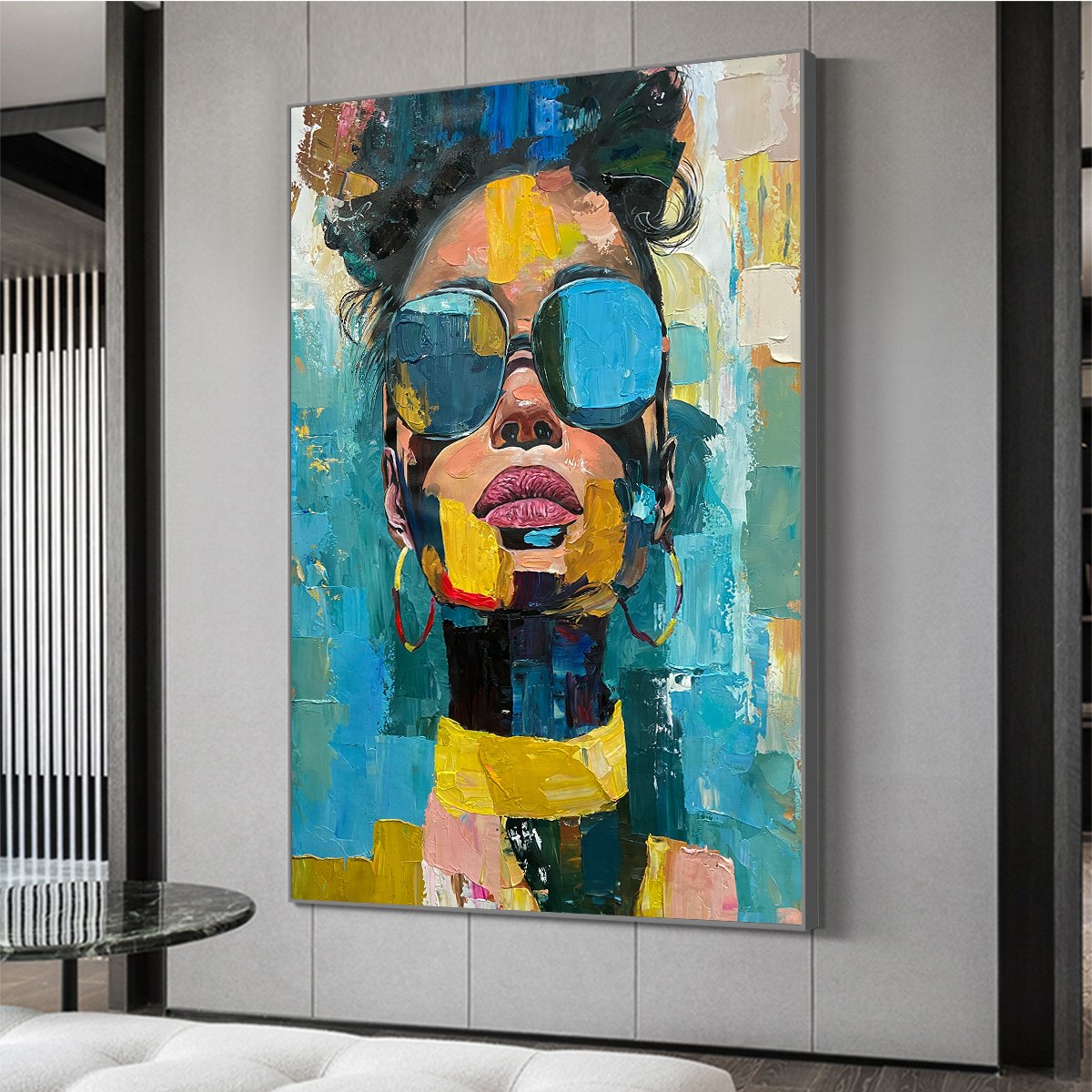 Colorful Abstract Woman Portrait | Modern Pop Art #AA 111