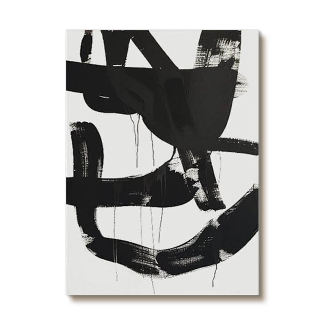 Modern Abstract Ink Wash Painting | Contemporary Calligraphy Style #AA 369