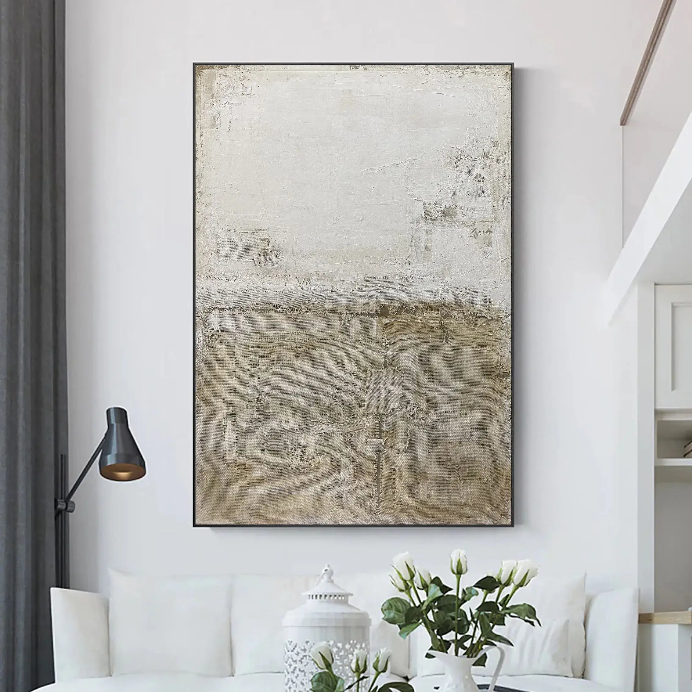 Wabi Sabi Inspired Wall Art | Textured Neutral Organic Abstract #JJ 111