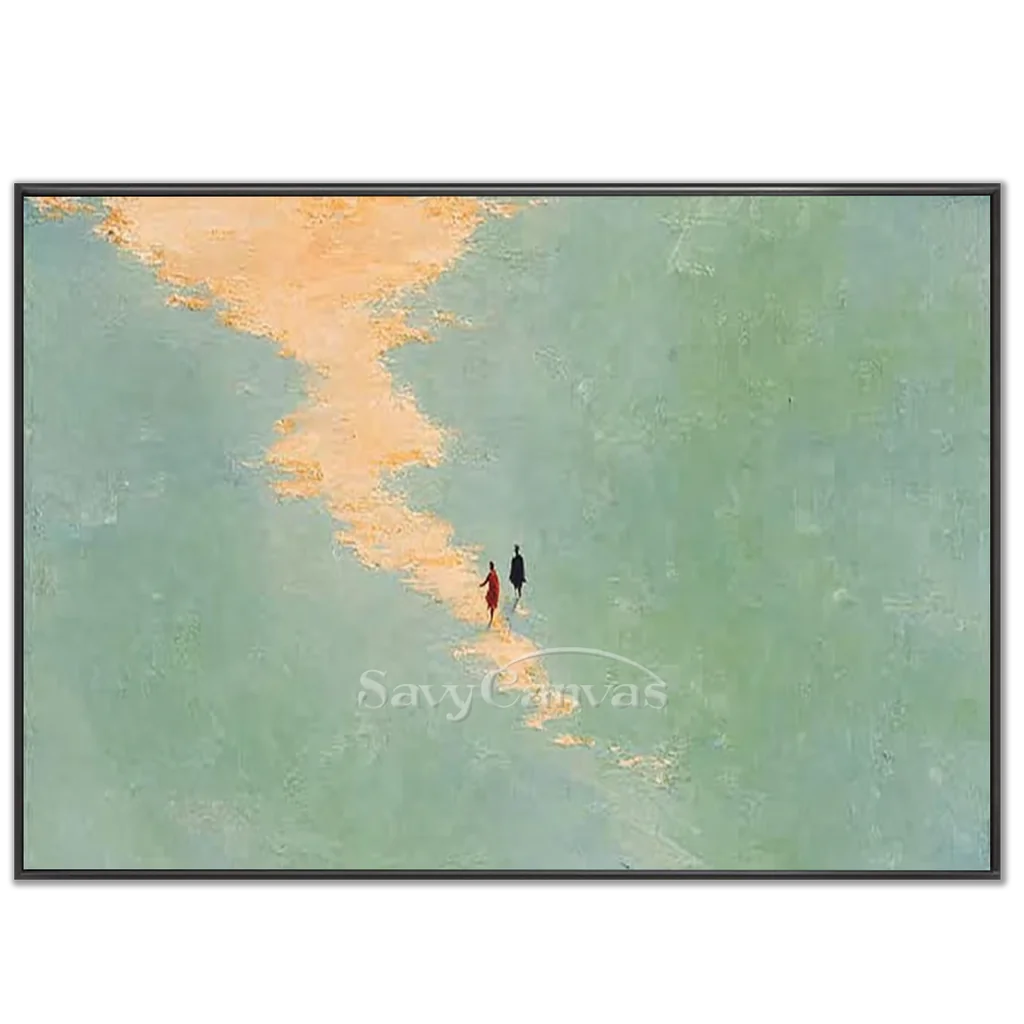 Large-Original-Green-Grassland-Oil-Painting,-black-frame-02.webp