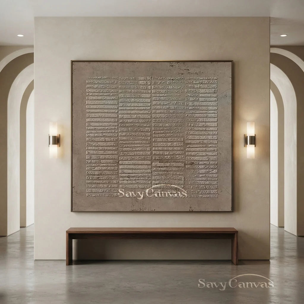 Large Wabi Sabi Textured Wall Art | Neutral Abstract Painting#TC 196