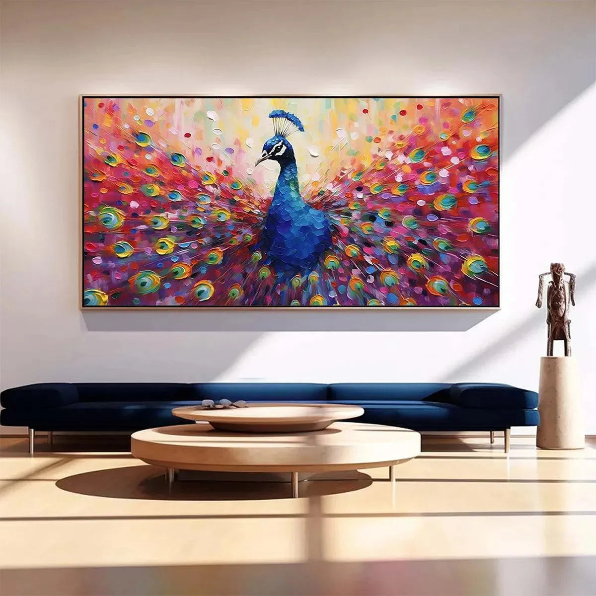Colorful Peacock Painting | Vibrant Animal Wall Art #AA 124