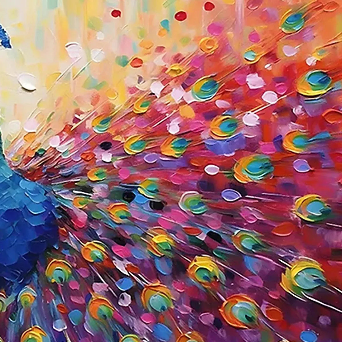 Colorful Peacock Painting | Vibrant Animal Wall Art #AA 124
