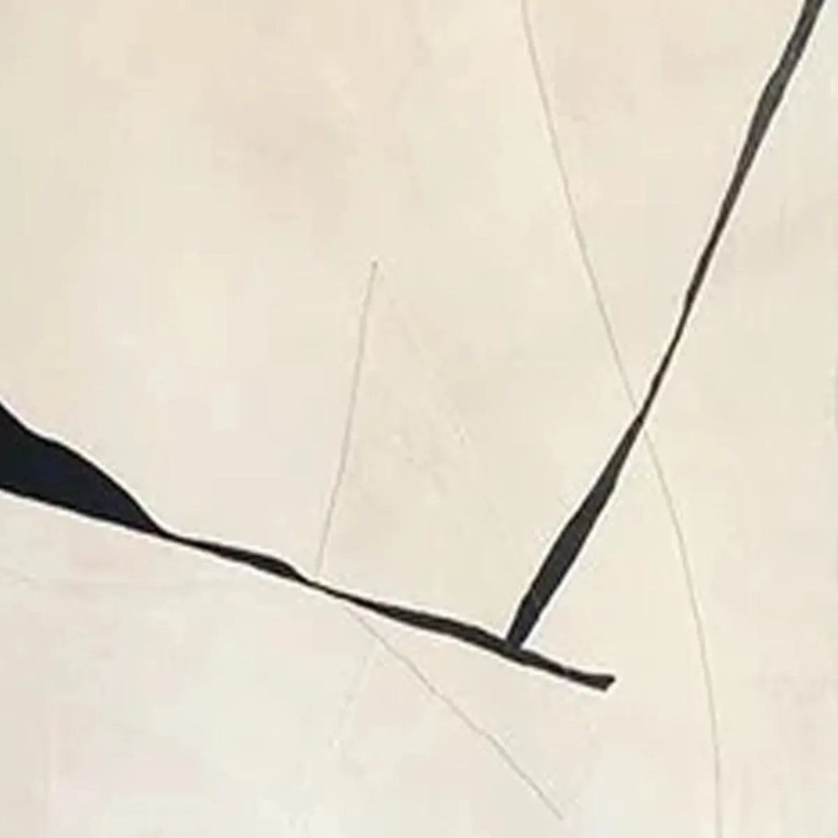 Beige and Black Minimalist Wall Art Set of 2 | Neutral Canvas #AA 465