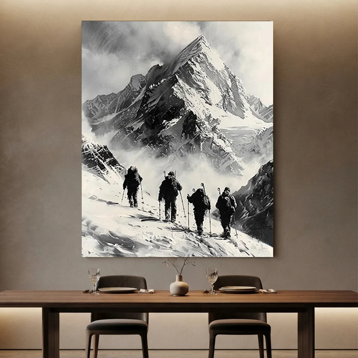 Minimalist_Mountain_Textured_Canvas-for-elegant-restaurant-01.webp