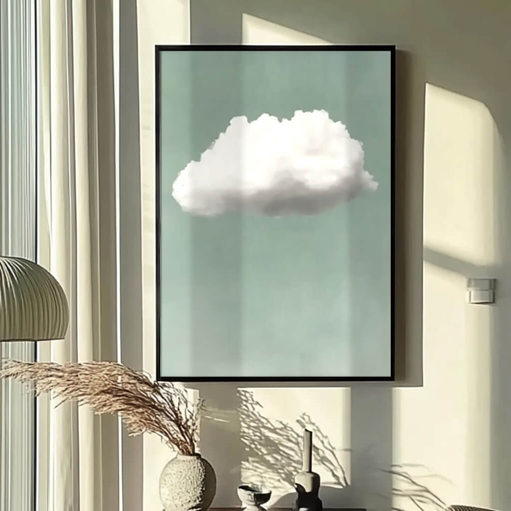 Minimalist Cloud Painting | Serene Sky Wall Art #AA 074