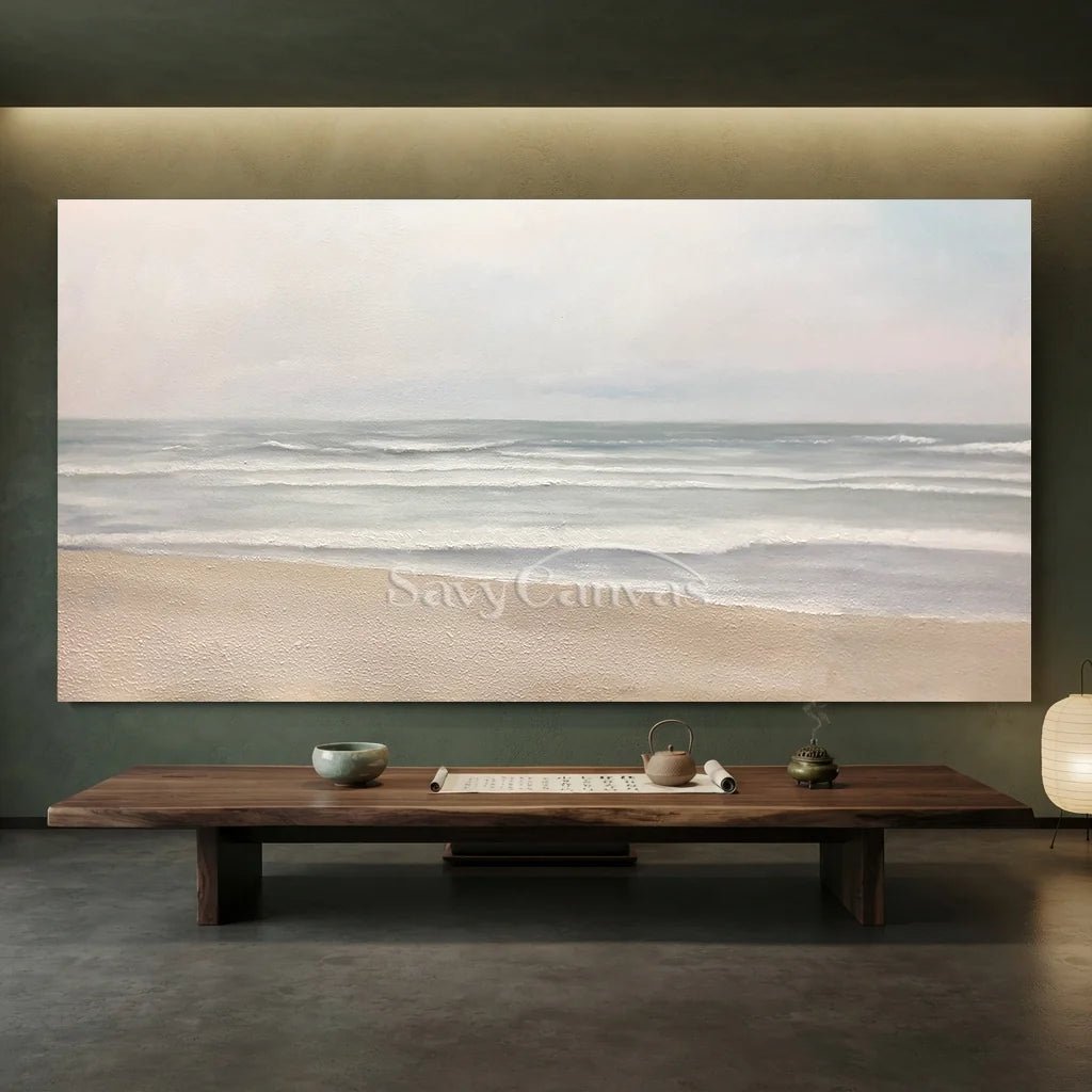 Modern Coastal Landscape - Handmade Seascape Wall Decor #TC 090