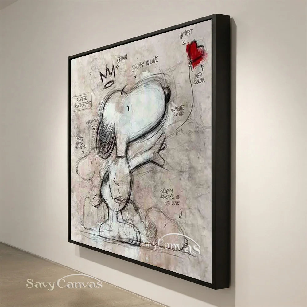Handmade Pop Art Cartoon Abstract Oil Painting #SS 272