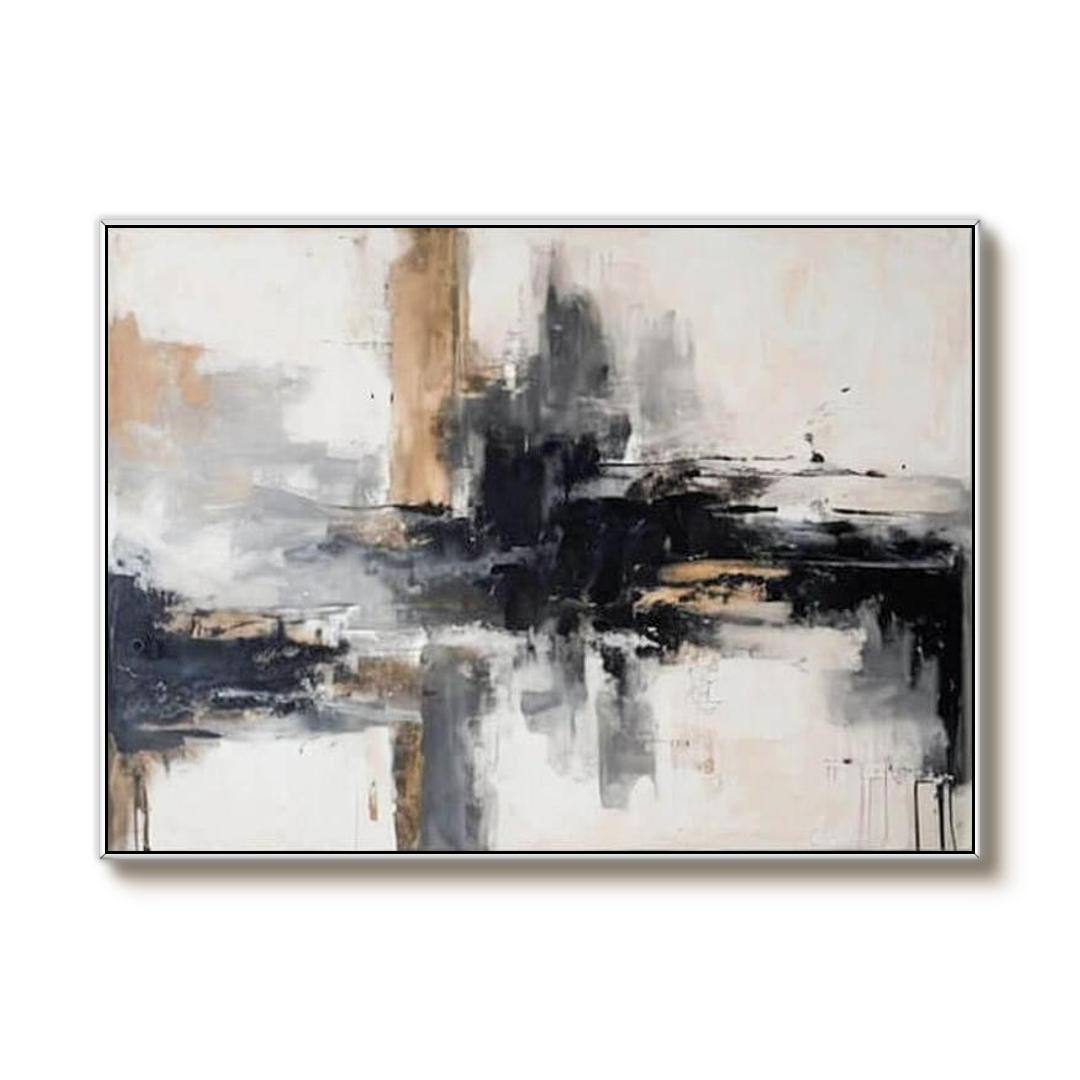 Industrial Style Wall Art | Large Abstract Canvas Print #JJ 442