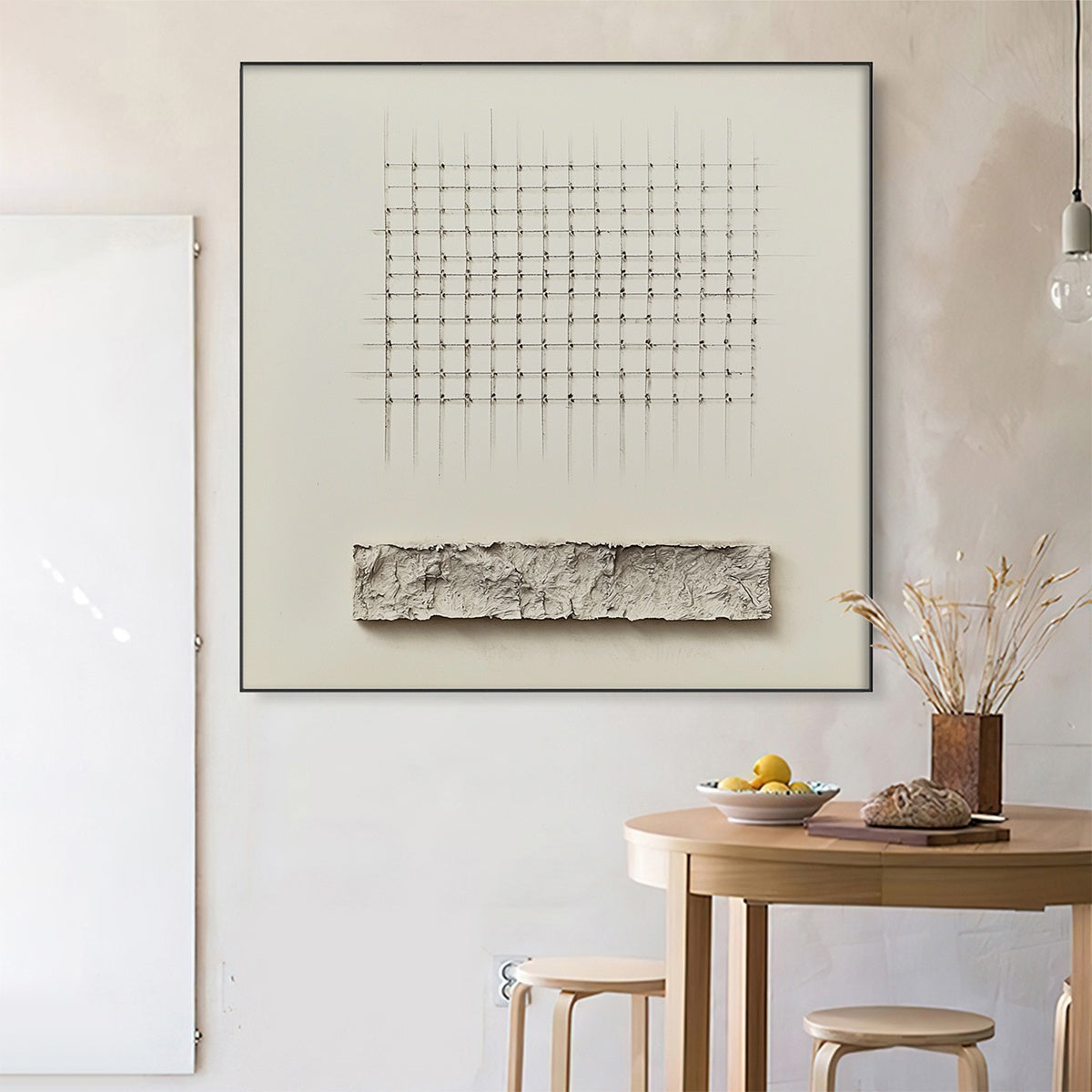 Conceptual Minimalist Art | 3D Textured Drawing #AA 130