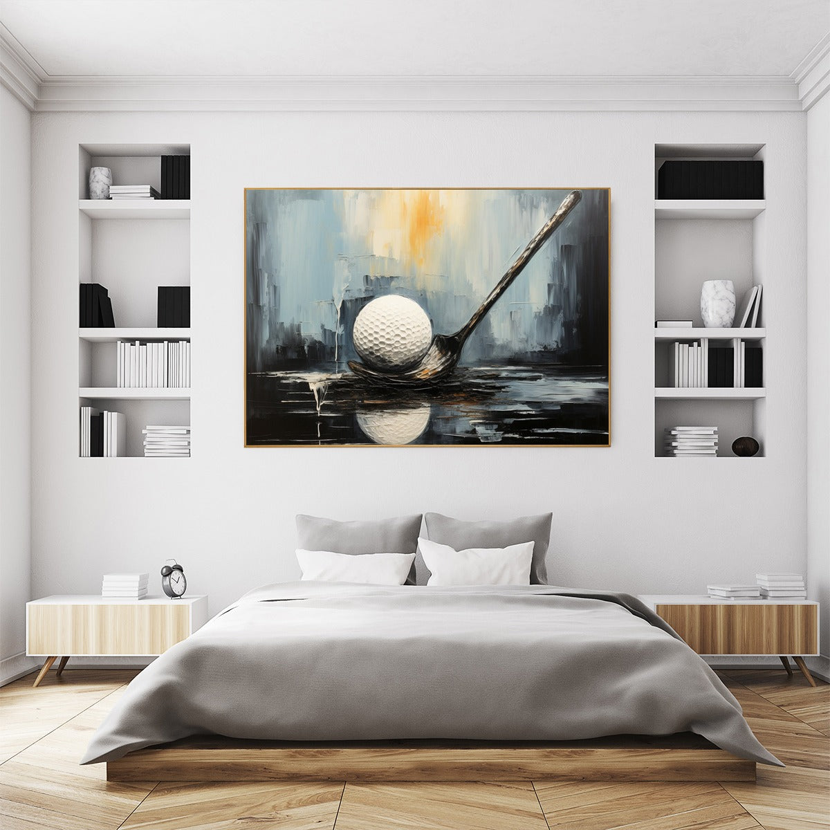 Modern Golf Painting | Abstract Sports Wall Art #AA 229