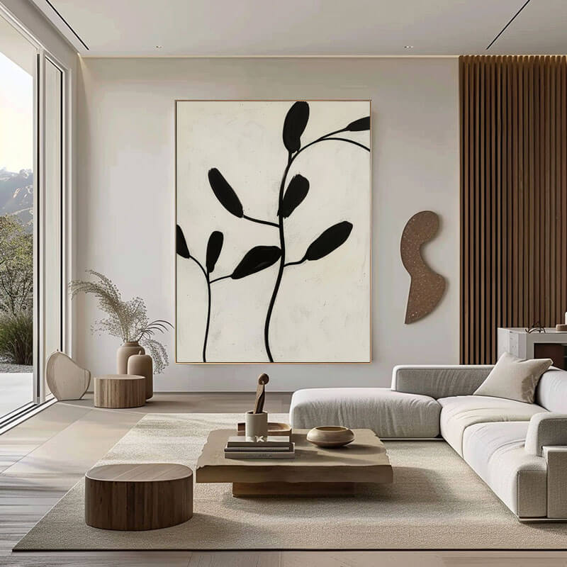 Serene Zen Botanical Art | Calming Minimalist Wall Decor #AA 033