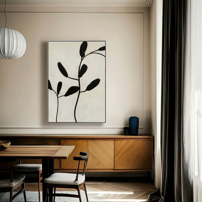 Serene Zen Botanical Art | Calming Minimalist Wall Decor #AA 033