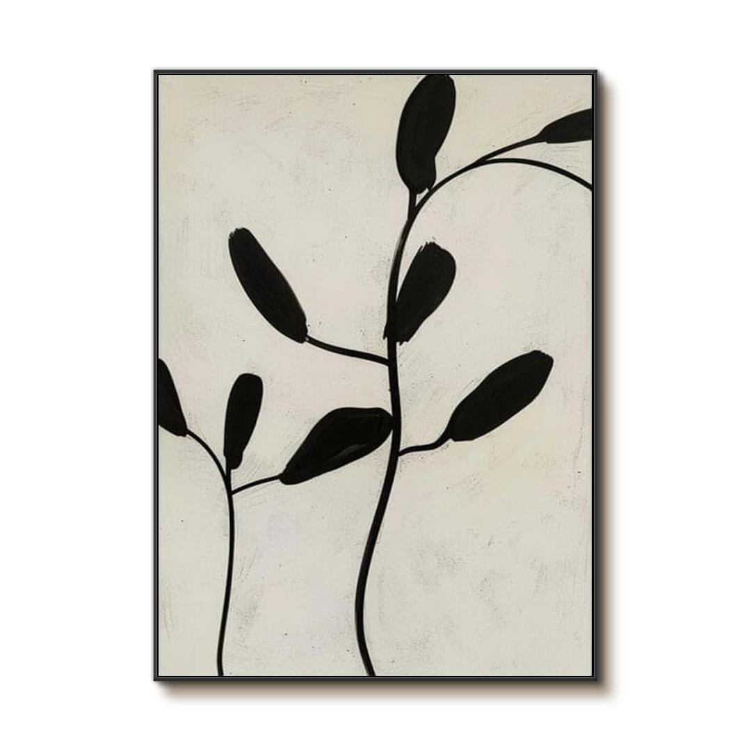 Serene Zen Botanical Art | Calming Minimalist Wall Decor #AA 033