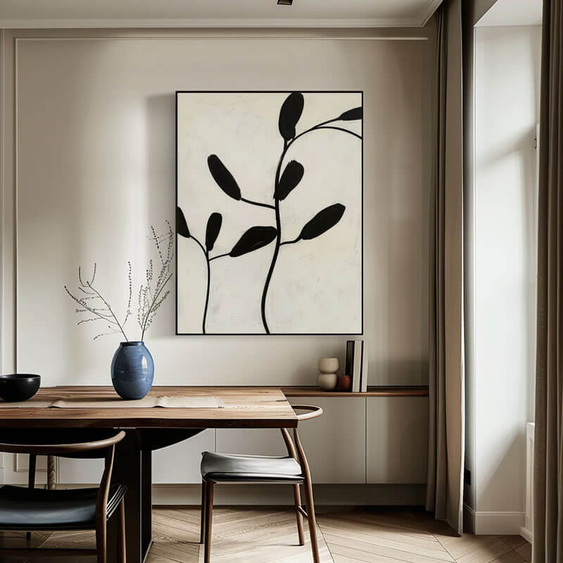 Serene Zen Botanical Art | Calming Minimalist Wall Decor #AA 033