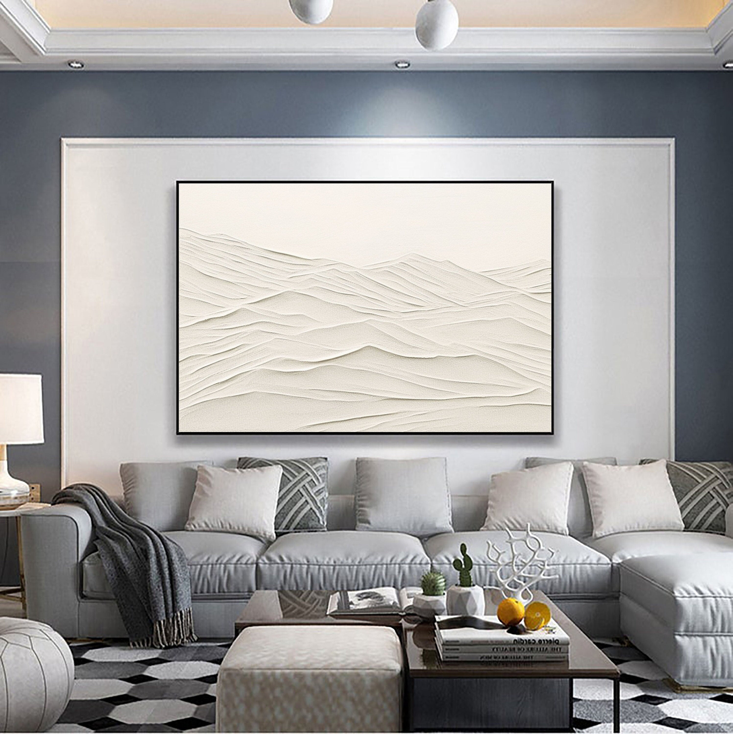 Minimalist Textured Abstract Sand Dune Art Minimalist Decor #JJ 362
