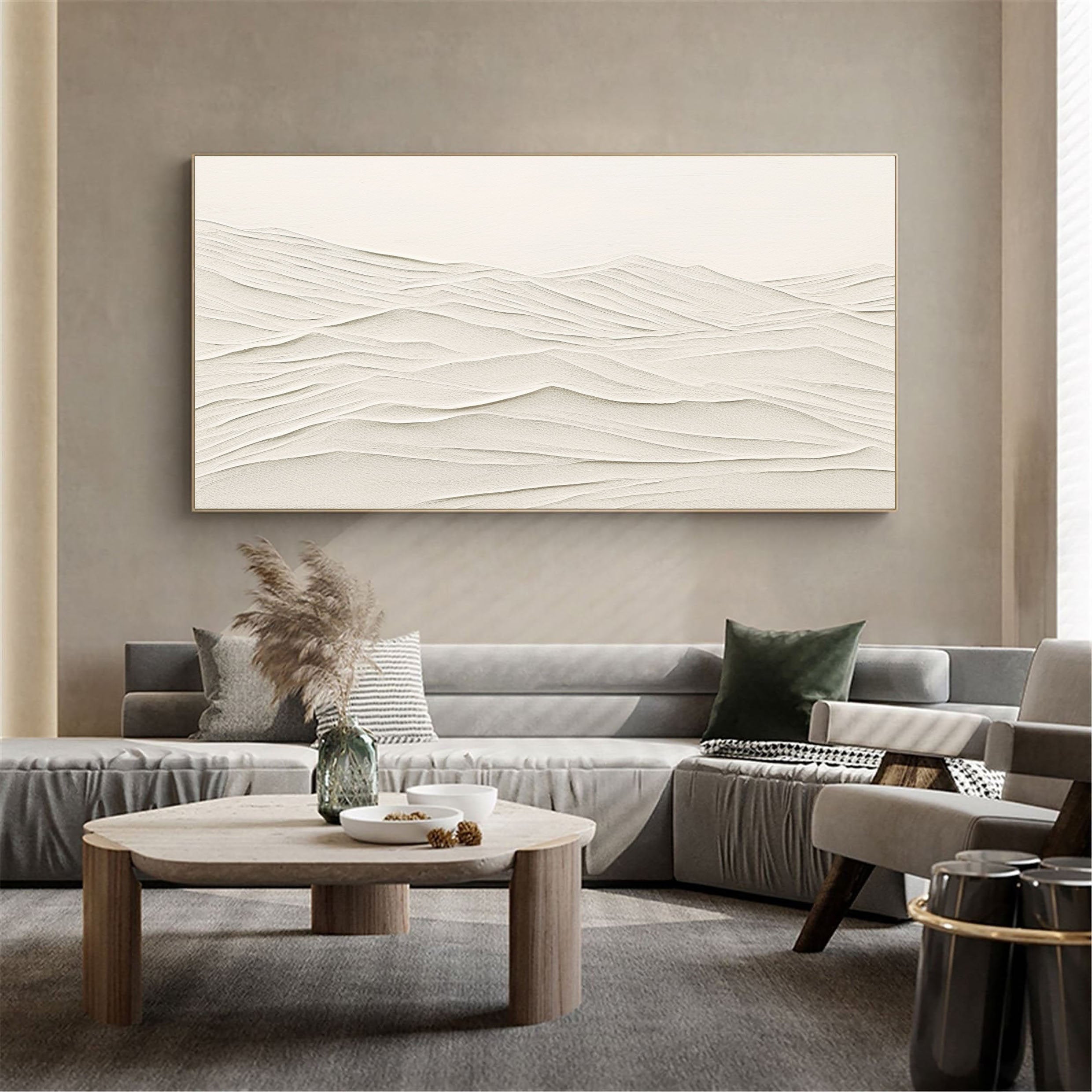 Minimalist Textured Abstract Sand Dune Art Minimalist Decor #JJ 362