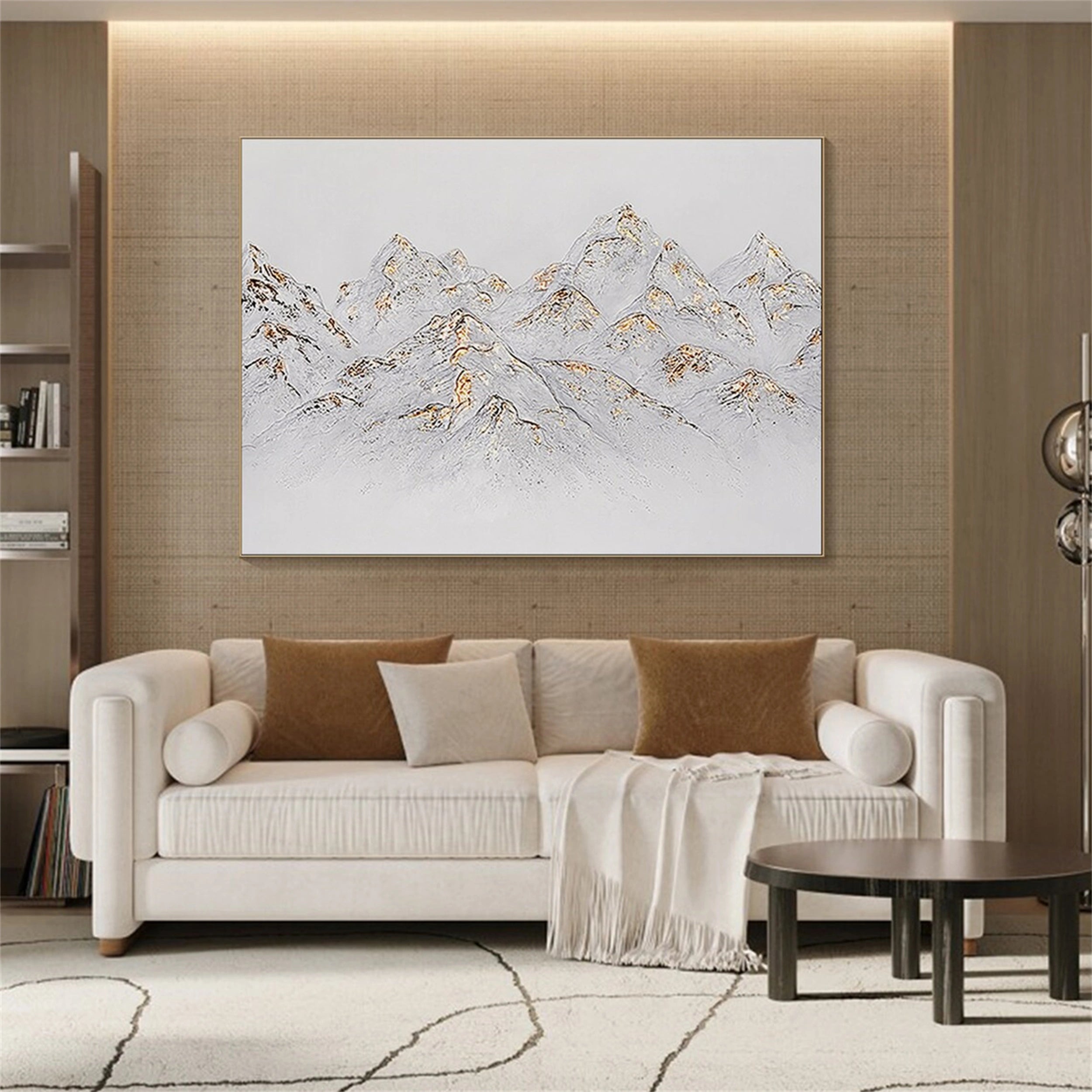 Large 3D Mountain Canvas Art | Textured Nature Painting #JJ 385
