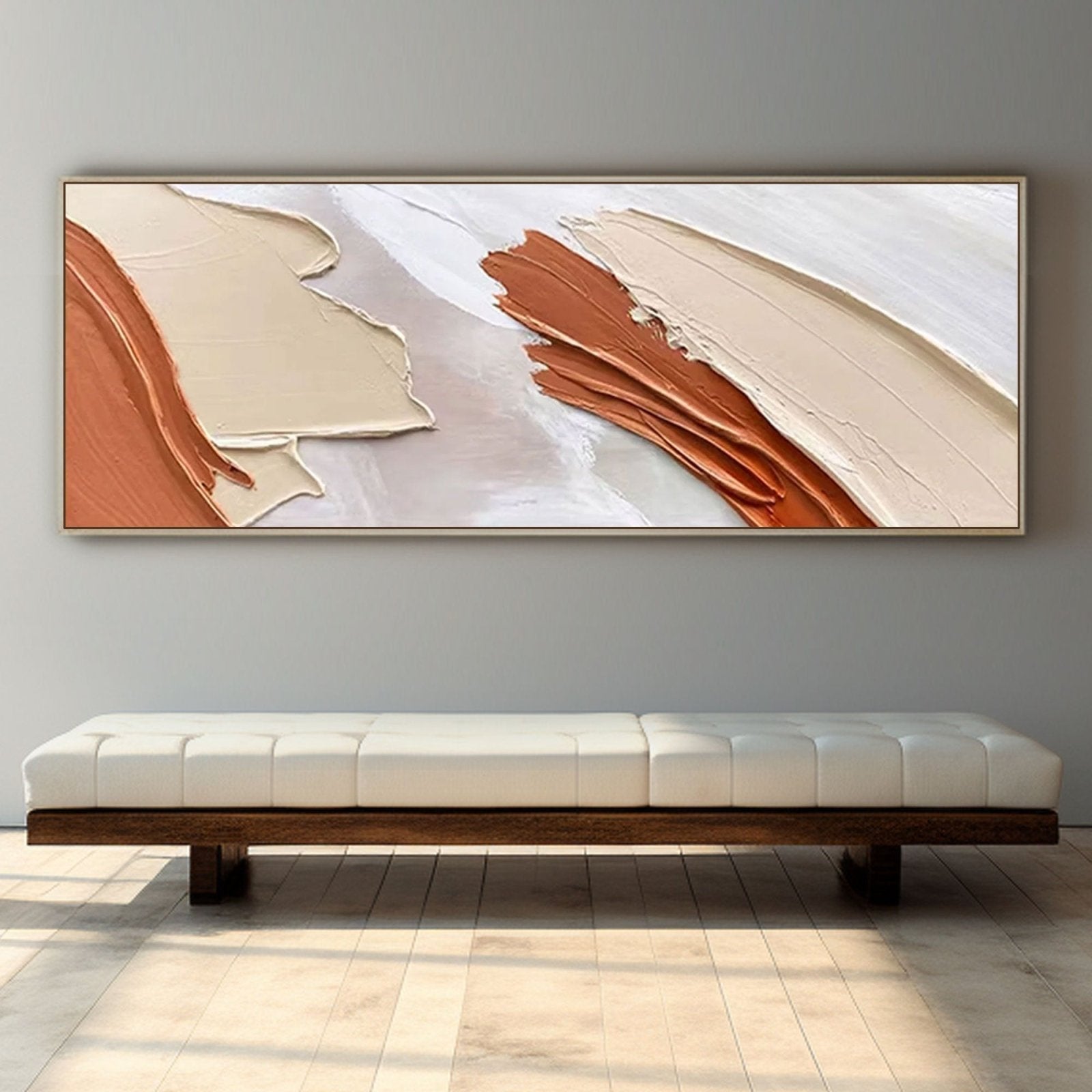 Minimalist 3D Textured Plaster Wall Art | Horizontal #TC 218