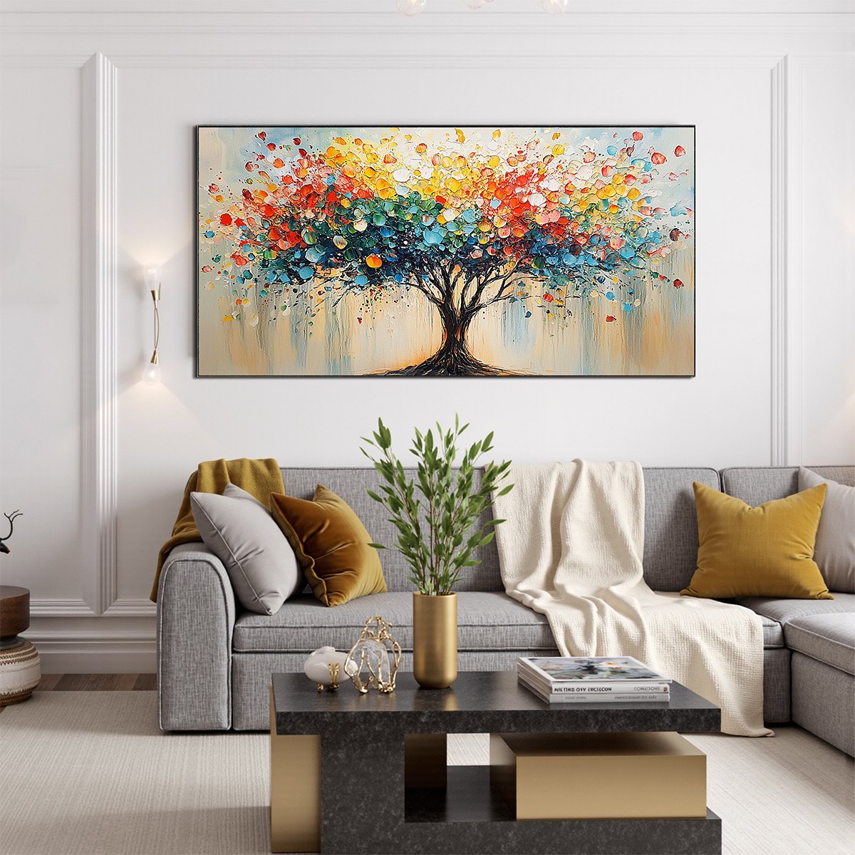 Lucky Money Tree Wall Decor | Symbol of Wealth & Joy #AA 363