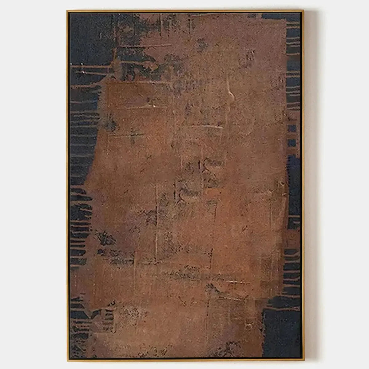 Rust and Copper Abstract Wall Art | Industrial Metal Texture #AA 354