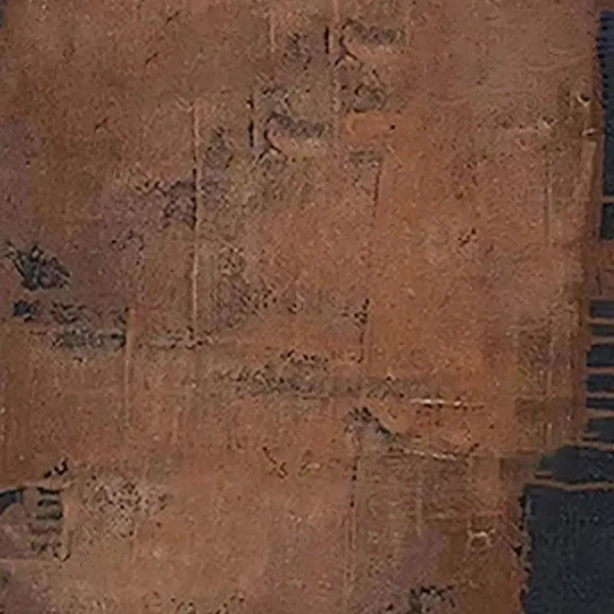 Rust and Copper Abstract Wall Art | Industrial Metal Texture #AA 354