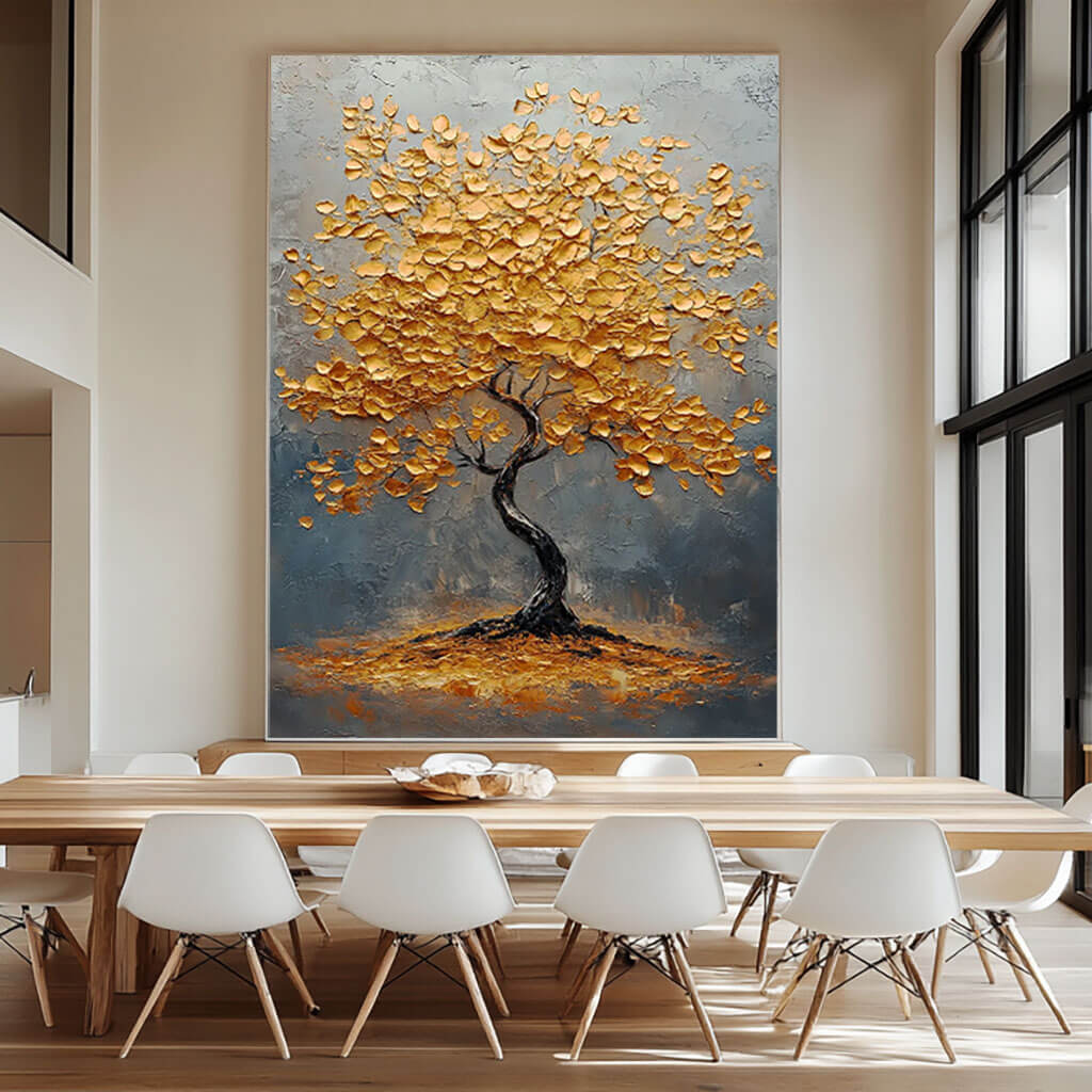 Elegant Tree of Life Wall Decor | Warm Golden Autumn Vibe #AA 349