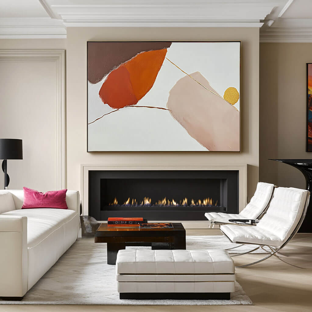 Minimalist Earth Tone Abstract Art | Modern Wall Decor #AA 151