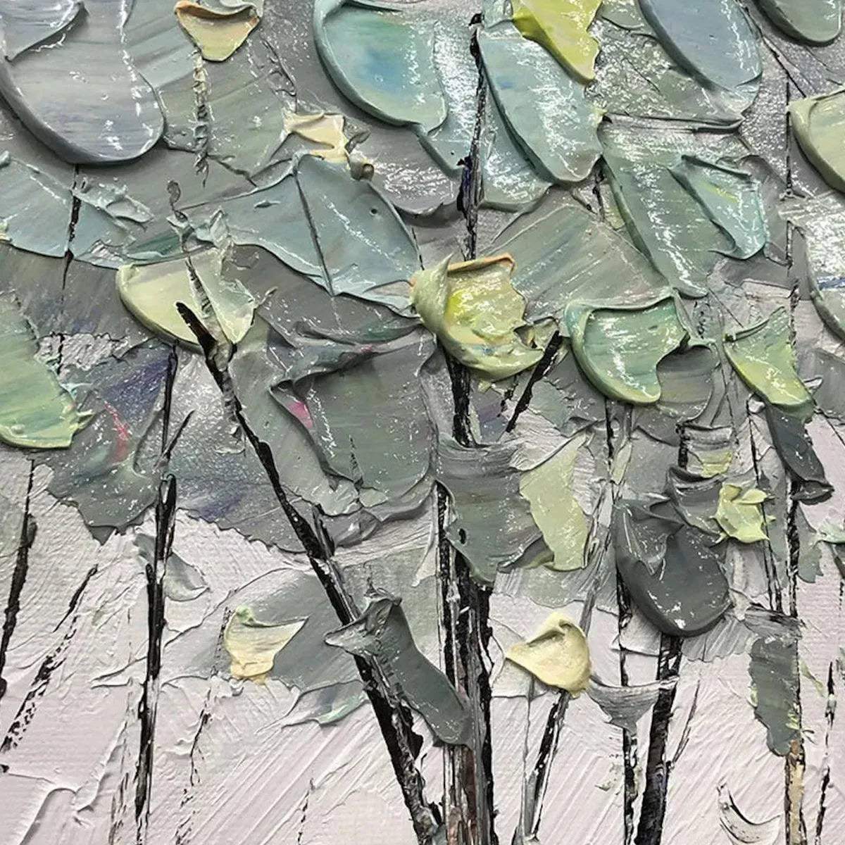 Textured 3D Tree Painting | Impasto Forest Wall Art #AA 140