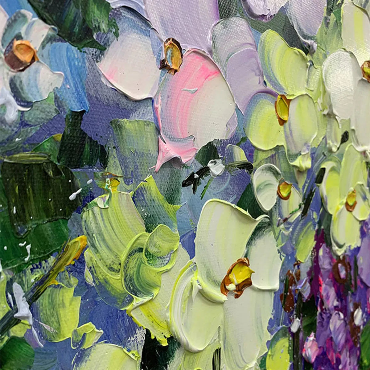 Abstract Lilac & Wisteria Painting | Purple Floral Art #AA 141