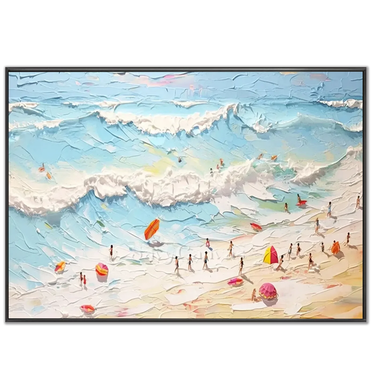 Seascape_and_Snowy_Peak_Painting_MM2-black-frame-02.webp