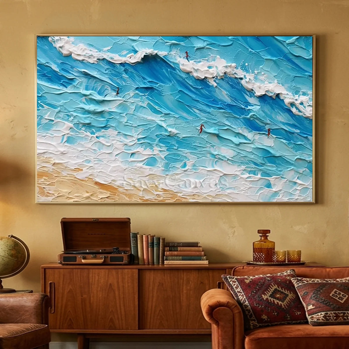 Seascape_and_Snowy_Peak_Painting_MM8-for-boho-wall-decor-01.webp
