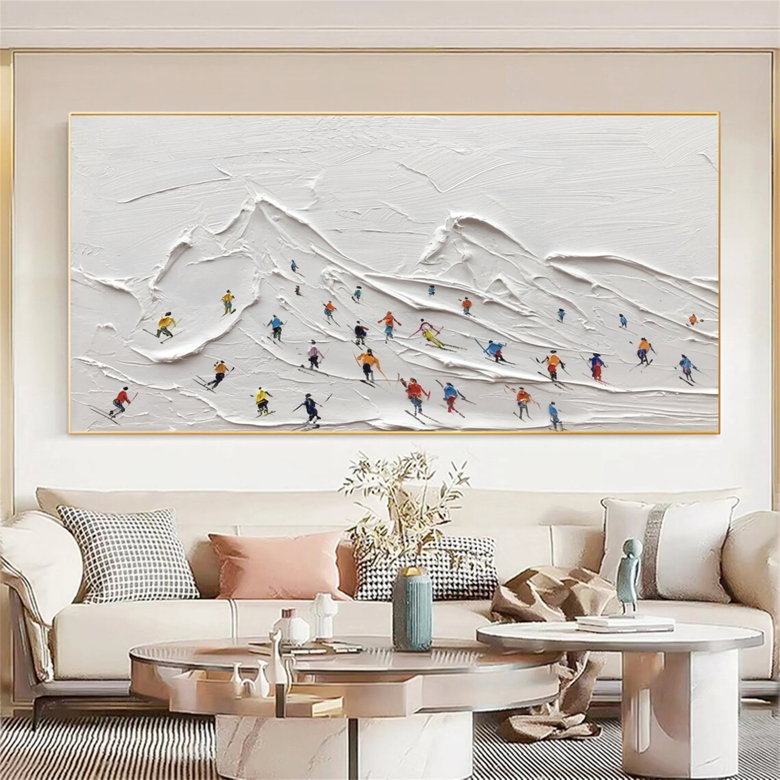bstract Ski Landscape– Contemporary Wall Art