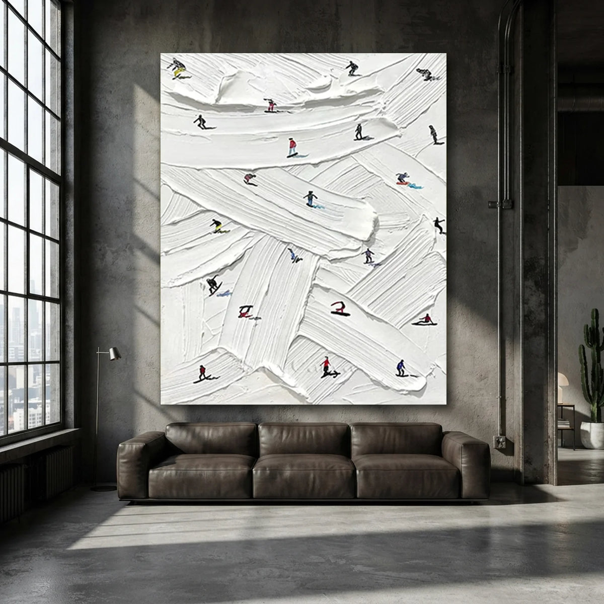Skiing_Sports_Art_Textured_Painting_Canvas-for-industrial-style-deocr-01.webp