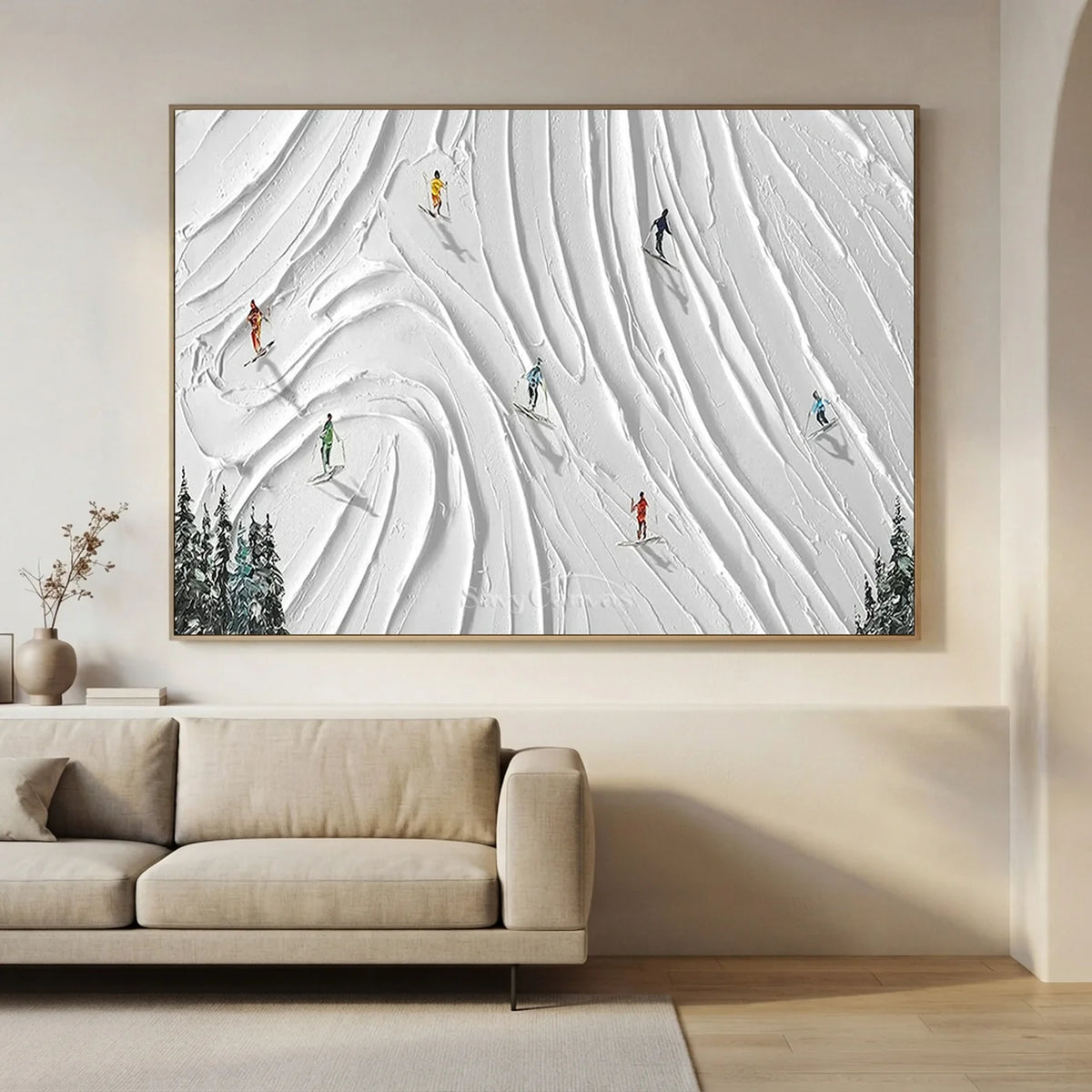 Skiing_Sports_Art_Textured_Painting_Canvas-for-modern-living-room-01.webp