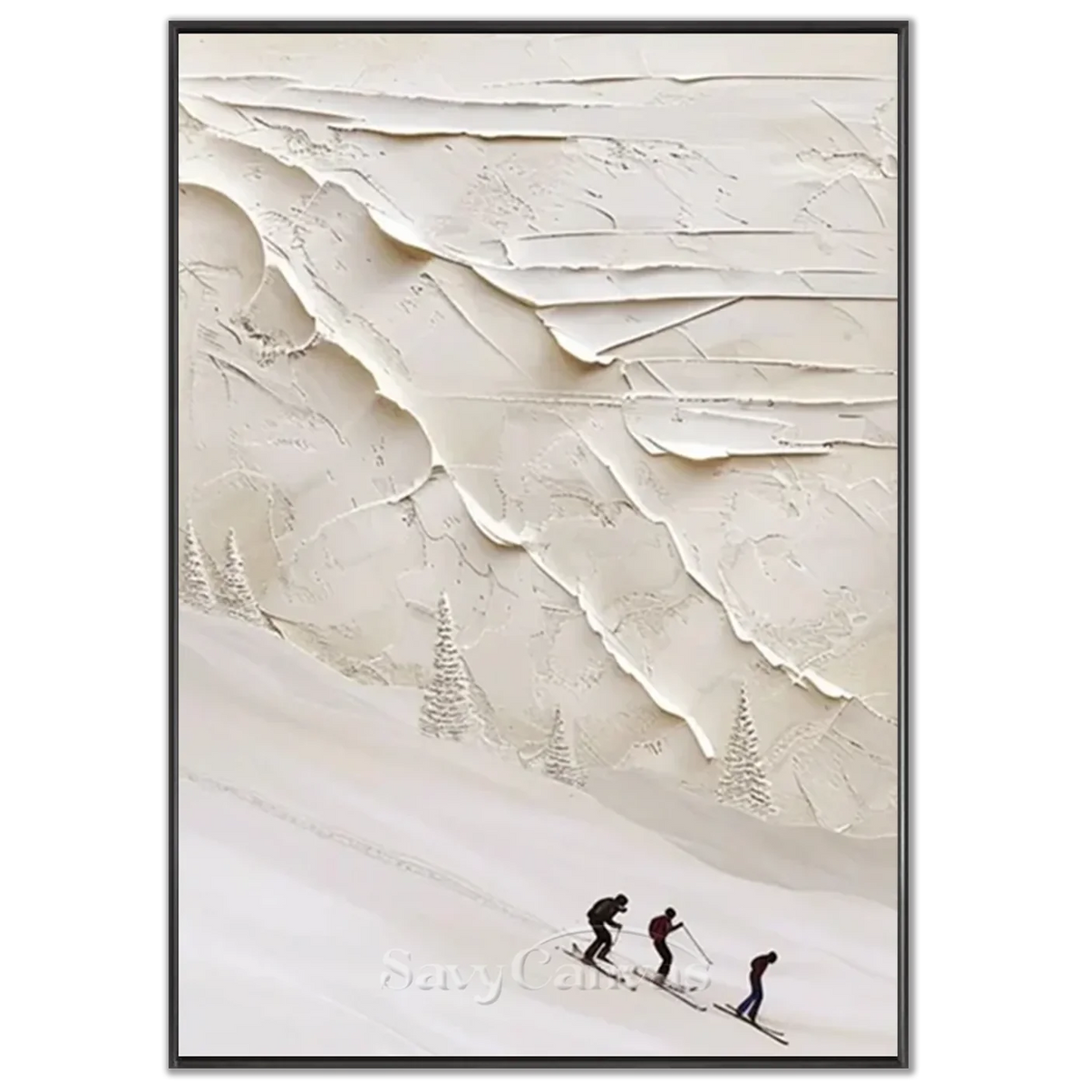 Skiing_Sports_Art_Textured_Painting_Canvas_MM10-black-frame-02.webp