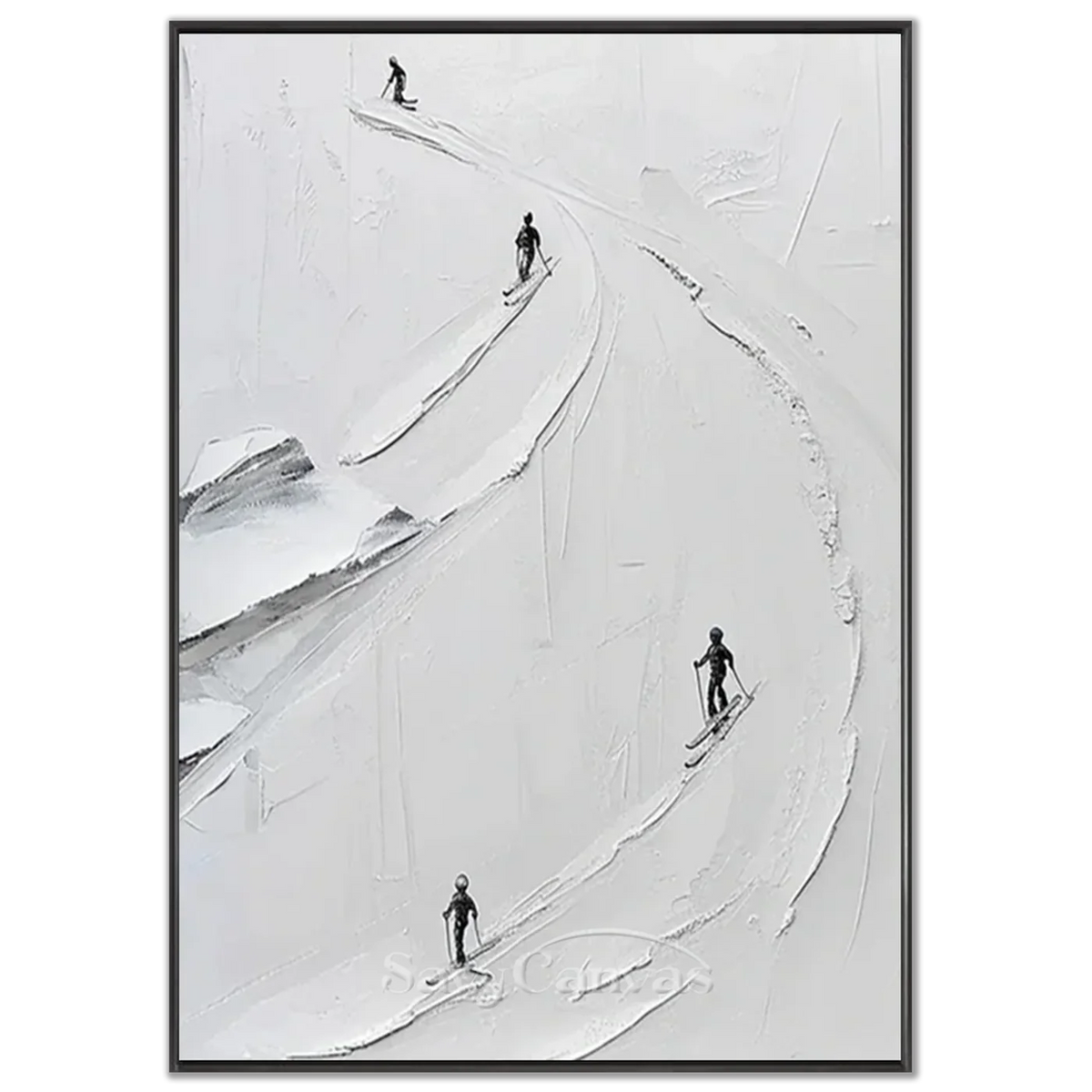 Skiing_Sports_Art_Textured_Painting_Canvas_MM11-black-frame-02.webp