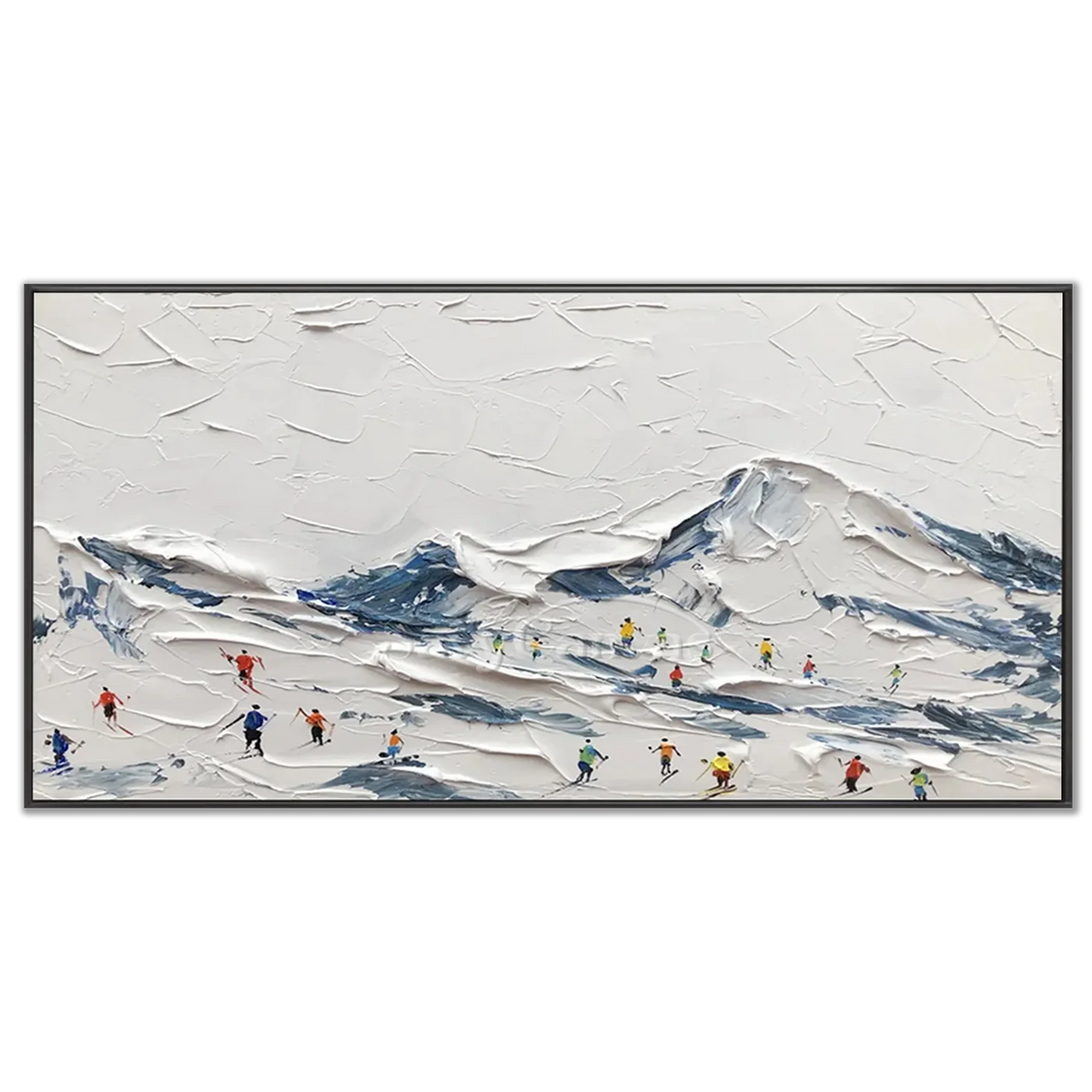 Skiing_Sports_Art_Textured_Painting_Canvas_MM11-black-frame-03.webp