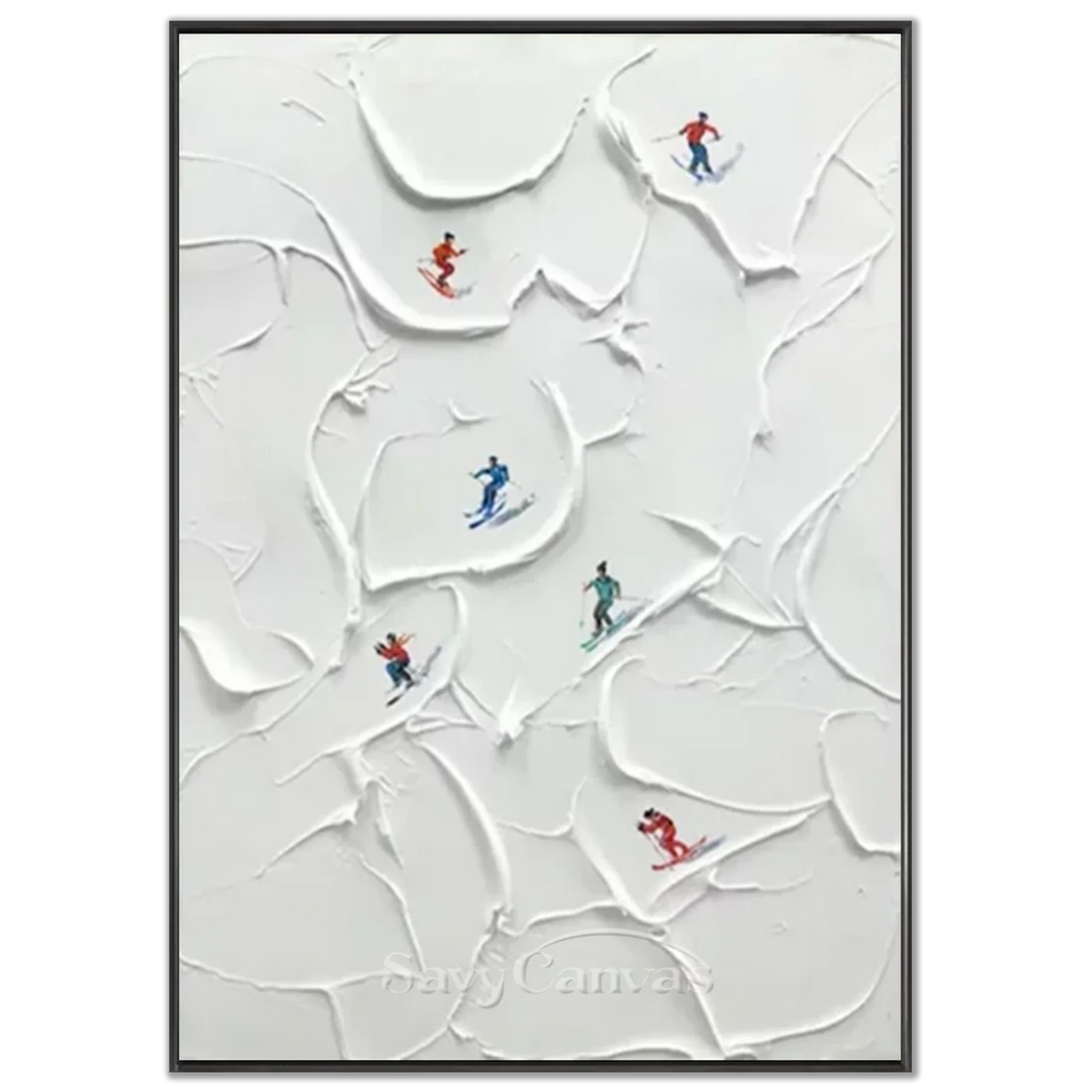 Skiing_Sports_Art_Textured_Painting_Canvas_MM12-black-frame-02.webp