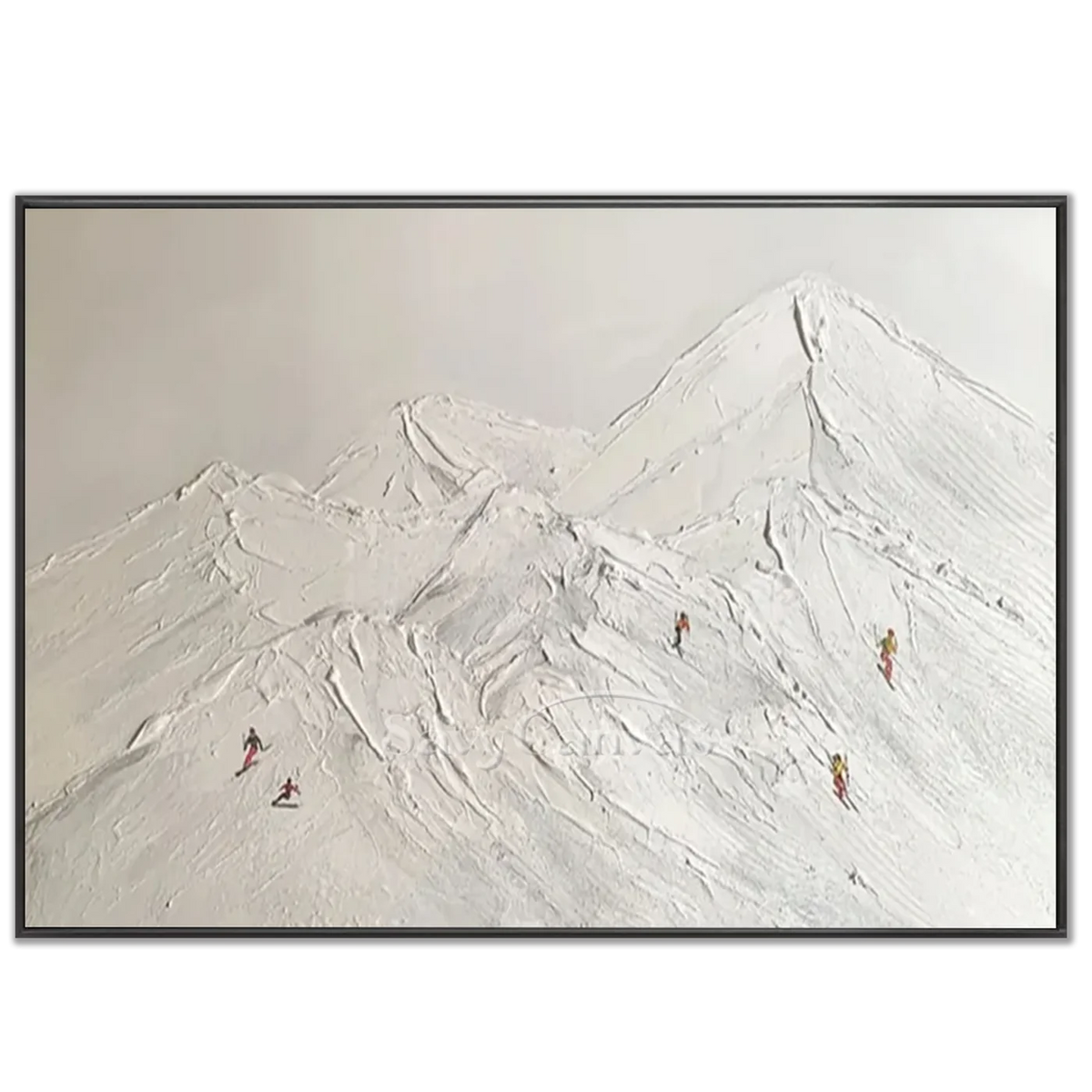 Skiing_Sports_Art_Textured_Painting_Canvas_MM17-black-frame-02.webp