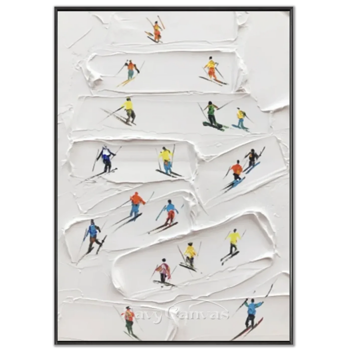 Skiing_Sports_Art_Textured_Painting_Canvas_MM18-black-frame-02.webp