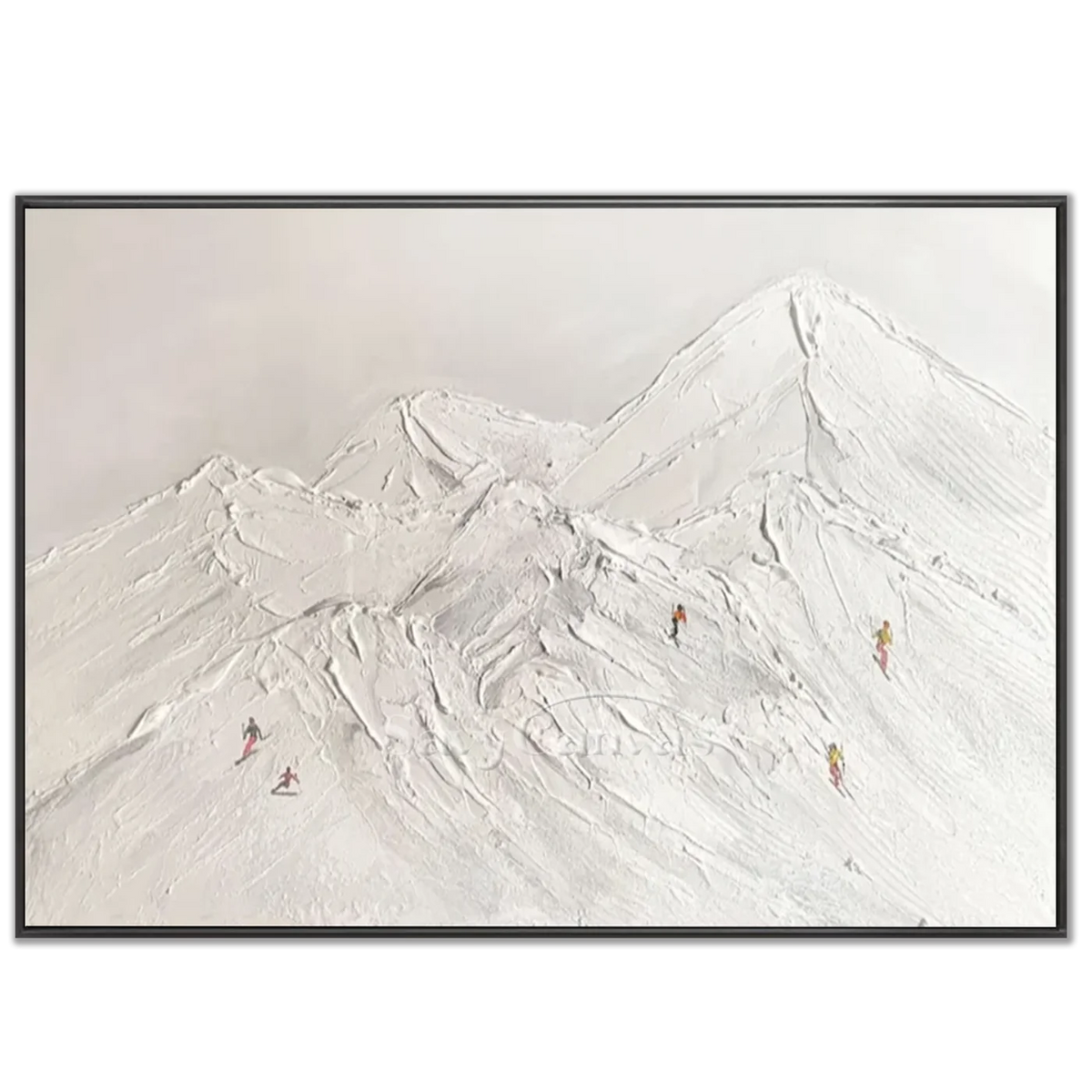Skiing_Sports_Art_Textured_Painting_Canvas_MM20-black-frame-02.webp