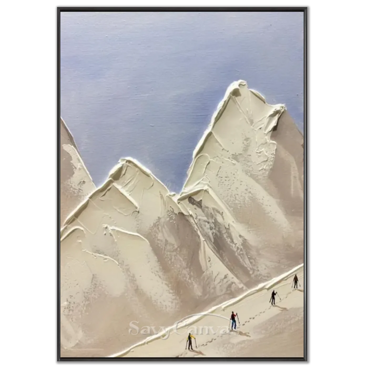 Skiing_Sports_Art_Textured_Painting_Canvas_MM20-black-frame-02.webp