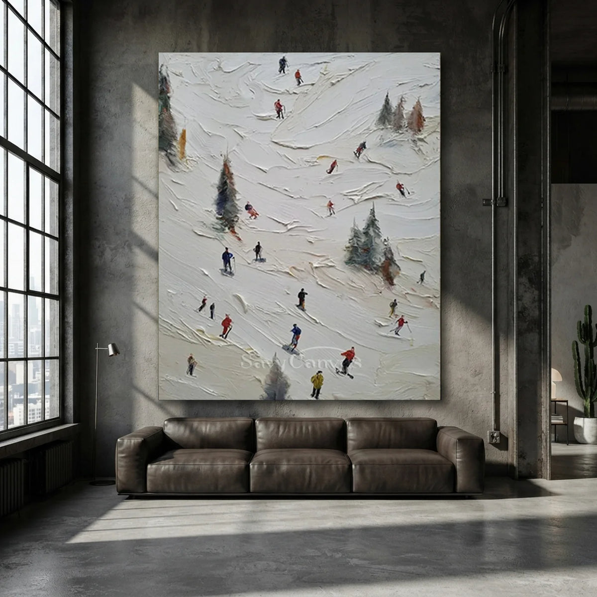 Skiing_Sports_Art_Textured_Painting_Canvas_MM21-for-industrial-style-deocr-01.webp