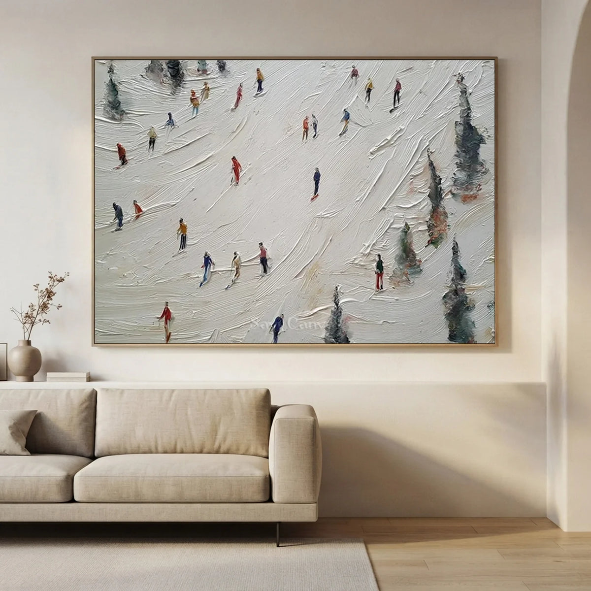 Skiing_Sports_Art_Textured_Painting_Canvas_MM28-for-modern-living-room-01.webp