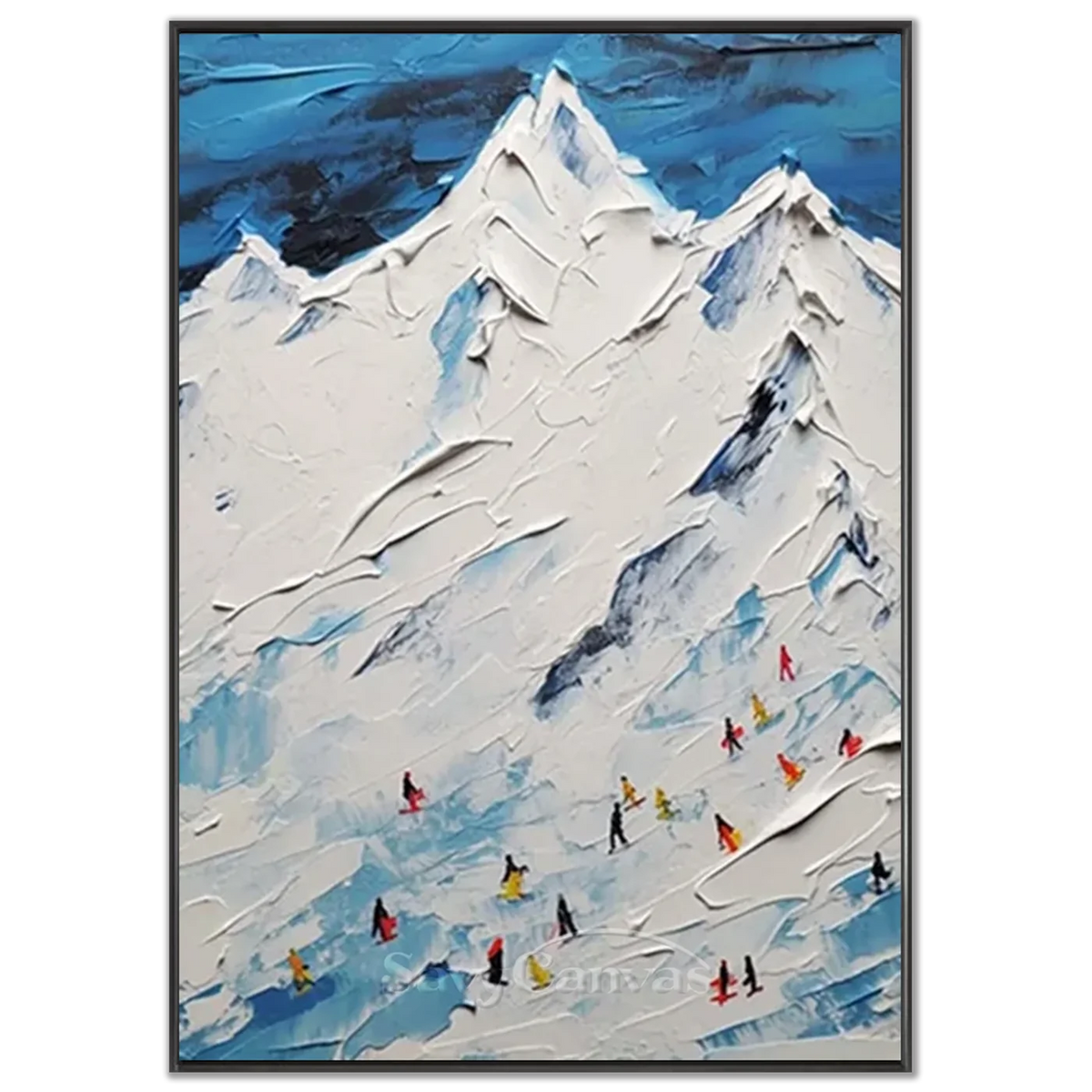 Skiing_Sports_Art_Textured_Painting_Canvas_MM9-black-frame-02.webp