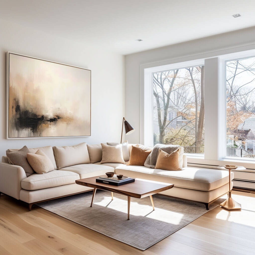 Japandi Style Wabi-sabi Wall Art | Minimalist Earth Tone Canvas #AA 367