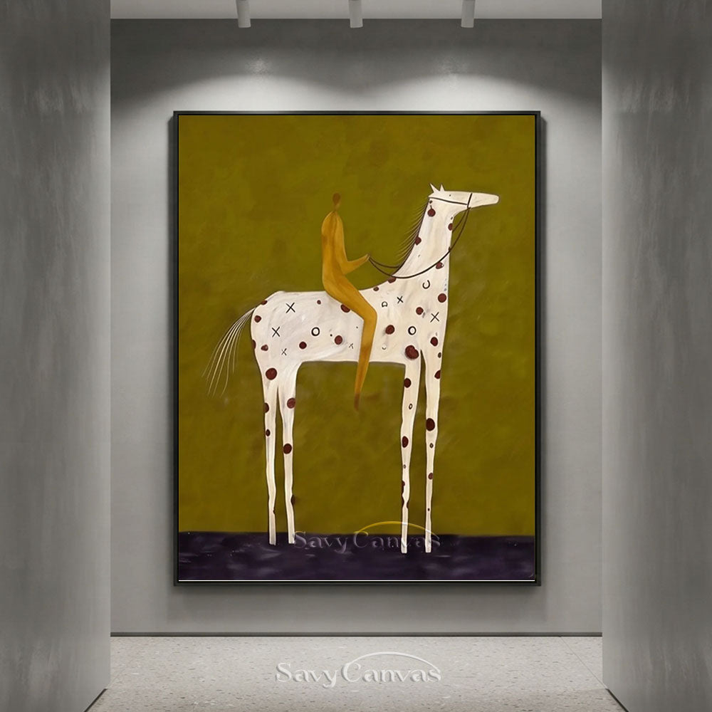 Large Equestrian Rider Wall Art #SS 223