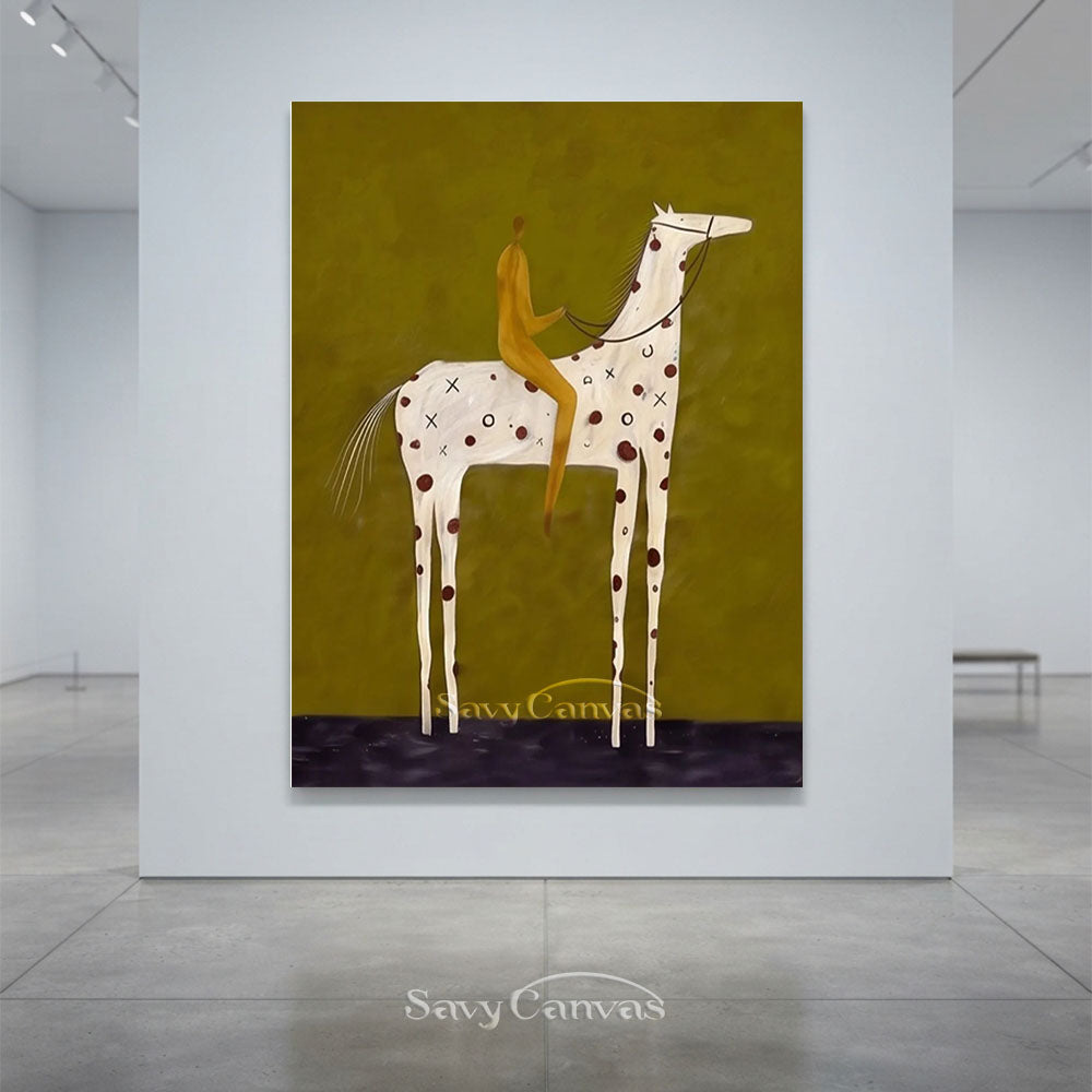 Large Equestrian Rider Wall Art #SS 223